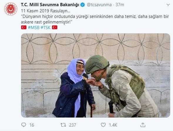 Resulayn’da Mehmetçikten duygulandıran görüntü! Atatürk’ün sözleriyle paylaşıldı