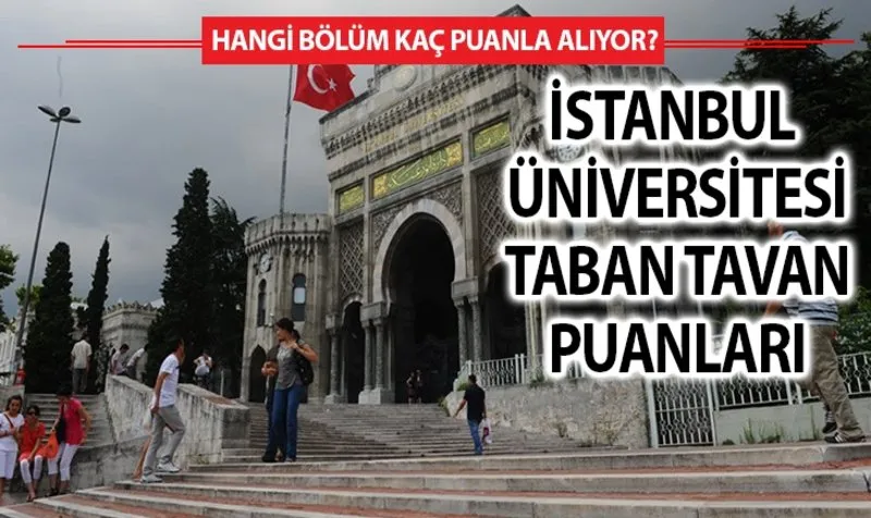 istanbul universitesi taban tavan puanlari basari siralamasi 2019 istanbul universitesi nde hangi bolum kac puanla aliyor