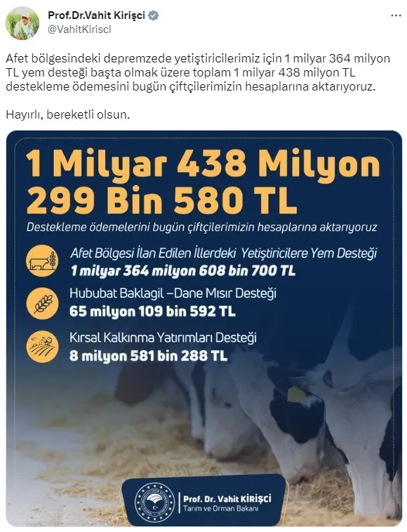 bakan-kirisci-duyurdu-ciftcilere-yaklasik-14-milyar-liralik-tarimsal-destek-odemeleri-bugun-yapilacak-1677850521100.jpg Tarım ve Orman Bakanı Vahit Kirişci'den çiftçilere destek açıklaması! İşte toplam ödenecek rakam - 1