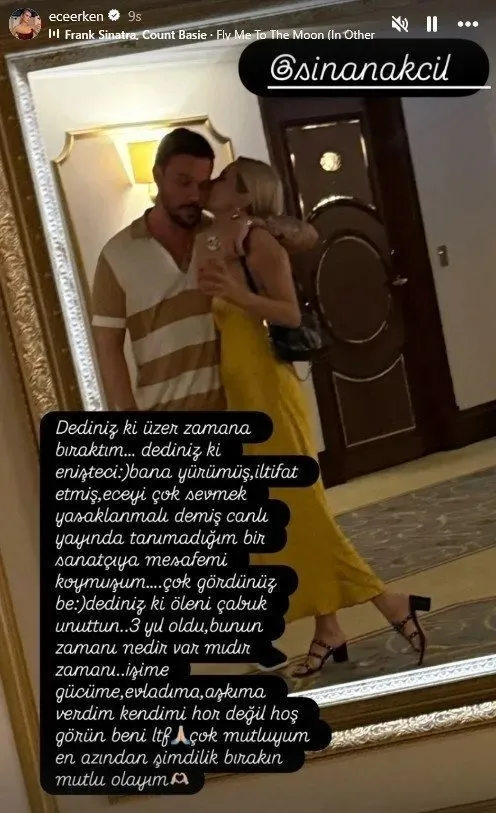 Ece Erken ile aşk yaşayan Sinan Akçıl’dan ilk açıklama!