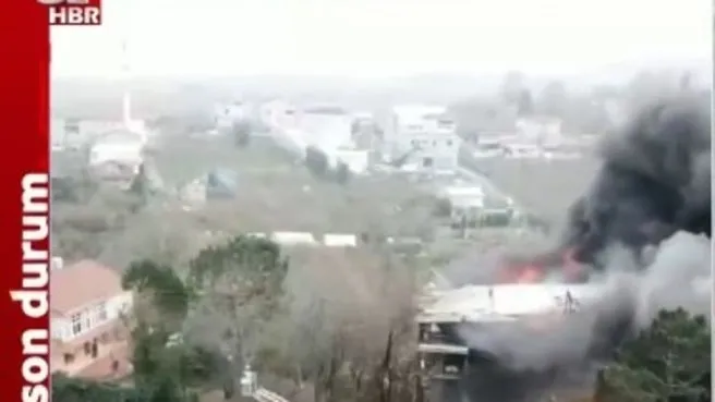 Beykoz’da fabrika yangını!