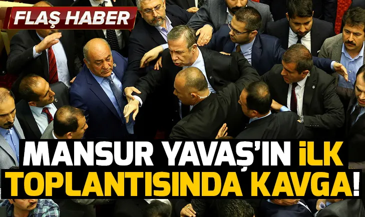Mansur Yavaş başkanlığındaki ilk toplantıda arbede