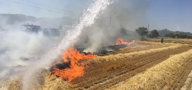Burdur’da korkutan yangın! 3 dönüm arazi küle döndü