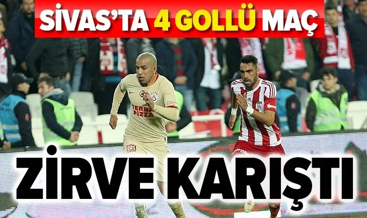 Son dakika: Sivasspor ile Galatasaray 2-2 berabere kaldı
