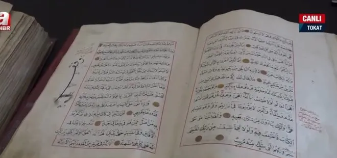 Tokat’ta okulda bulunan 7 asırlık Kur’an-ı Kerim korumaya alınacak