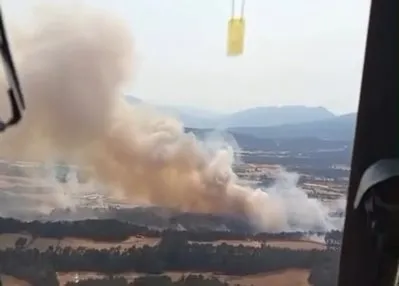 A Haber ekipleri yangın bölgelerinde