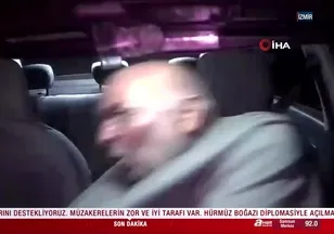 Takside bıçaklı gasp girişimi kamerada
