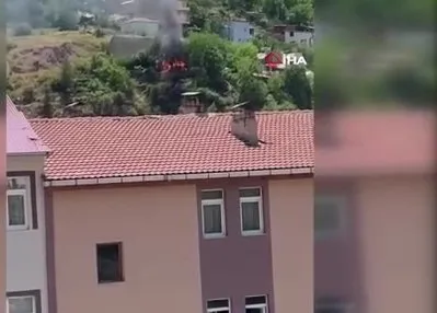 Bahçede yakılan ateş yangına neden oldu