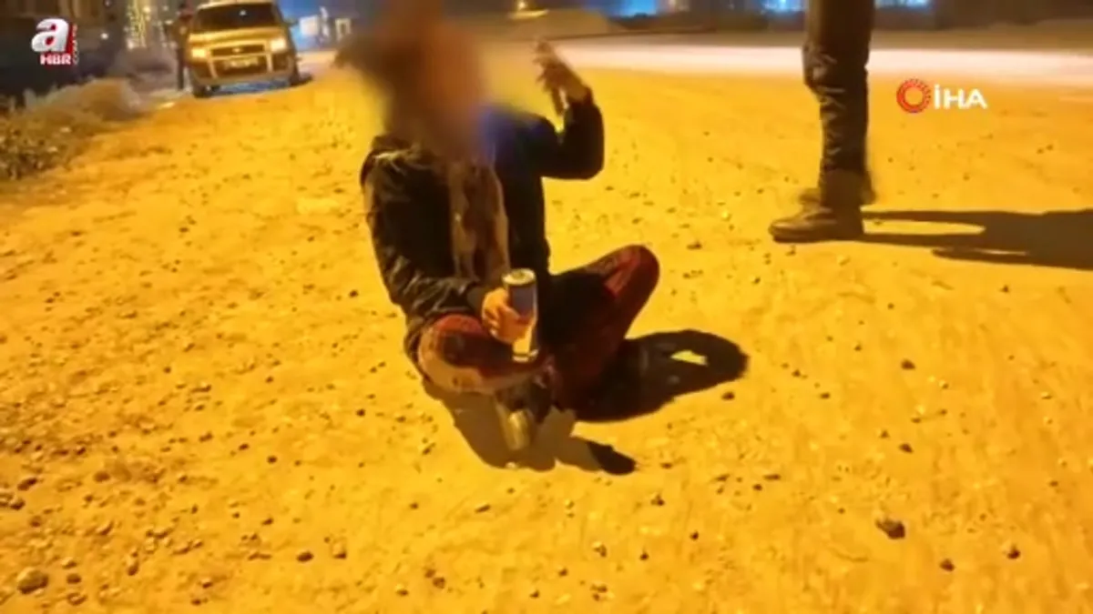 Aksaray'da Bekçiler "Eve bırakalım" dedi alkollü kadın "Ölümü bulursunuz" cevabını verdi