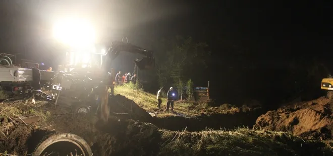 Bu görüntüler Ankara'da! Dere taştı evleri su bastı!