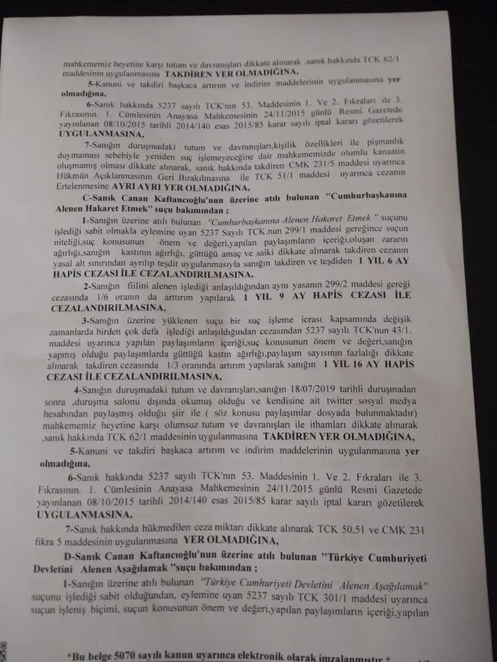 Son dakika: Canan Kaftancıoğlu'na hapis cezası - 4