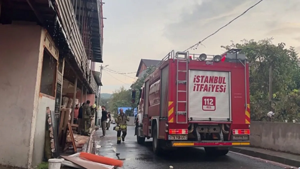 Ümraniye'de yangın paniği! Alevler söndürüldü korkulan olmadı