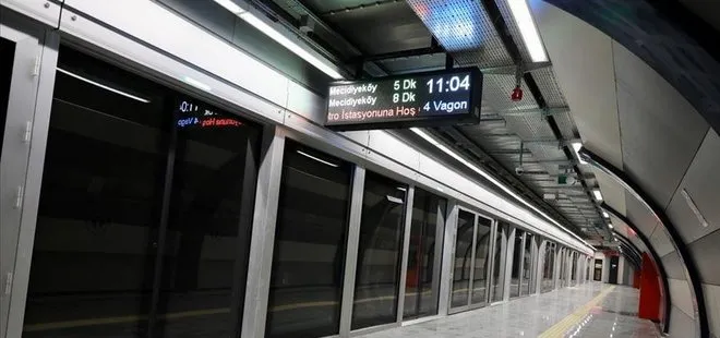 Mecidiyeköy-Mahmutbey metro hattında teknik arıza meydana geldi