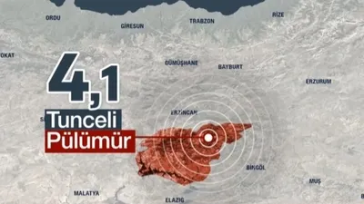 Tunceli’de 4,1 büyüklüğünde deprem!