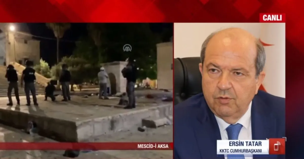 KKTC Cumhurbaşkanı Ersin Tatar: Mescid-i Aksa yaşananlar bize Kıbrıs'ta yaşananları hatırlattı
