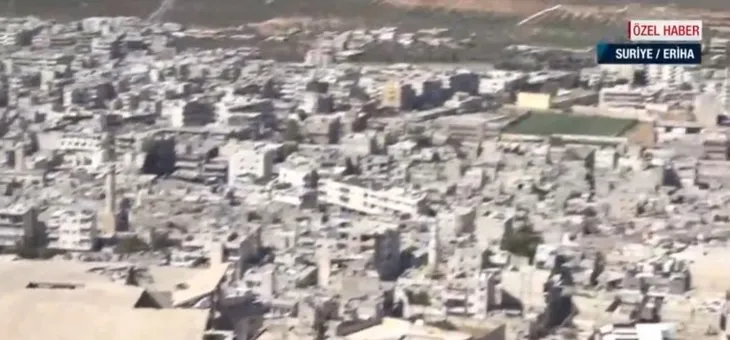 Esad rejimi sivilleri hedef alıyor! İdlib’in güneyindeki hayalet kent Eriha’yı A Haber görüntüledi