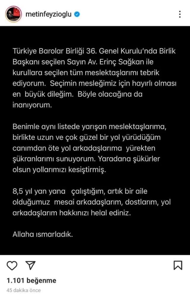 SON DAKİKA: Türkiye Barolar Birliği başkanı kim oldu? Metin Feyzioğlu ve Erinç Sağkan seçime giren isimlerdi - 3