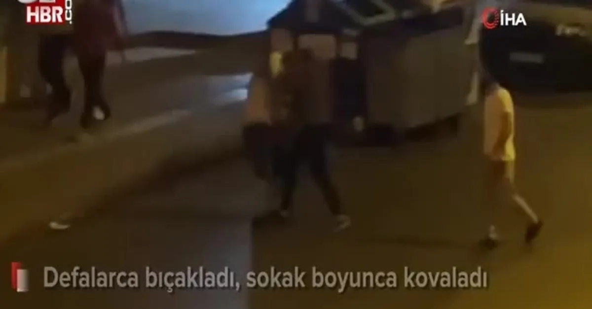 Defalarca bıçakladı, yol boyu kovaladı