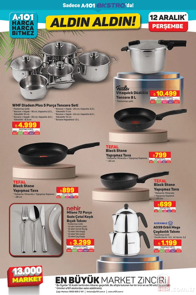 12 ARALIK A101 AKTÜEL KATALOG | Bu hafta A101 kataloğunda neler var? Blender, tava seti, çaydanlık, kurutmalık 17