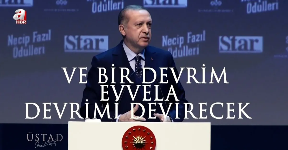 Başkan Erdoğan'ın sesinden Üstad Necip Fazıl Kısakürek şiirleri
