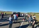Kamyonet devrildi! Anayol trafiğe kapandı