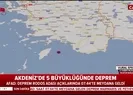 Akdenizde şiddetli deprem!