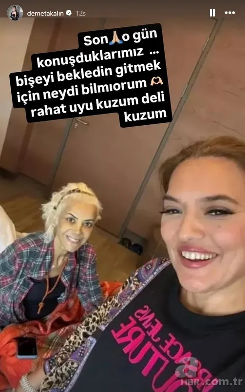 Yıllarca küs kalmışlardı! Petek Dinçöz Tanyeli'ye böyle veda etti 12