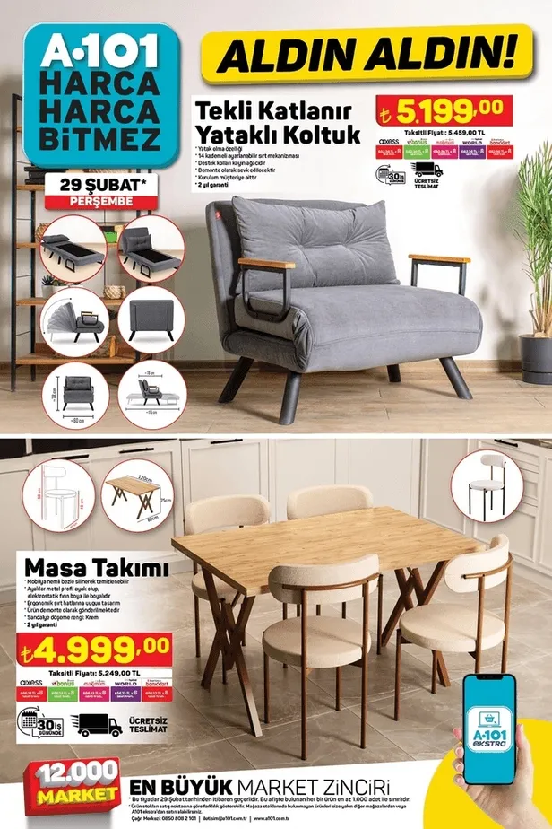 A101’de indirimler bugün başladı! A101 29 Şubat Aktüel İndirim Kataloğu’nda Hangi Ürünler Var?