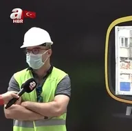 İnşaat izlemeyi sevenlere TV ekranlı paravan! Görenler hayrete düştü