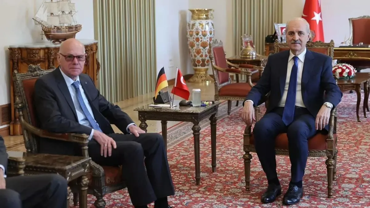 TBMM Başkanı Kurtulmuş'tan diplomasi trafiği! Eski Almanya Federal Meclisi Başkanı Lammert'i kabul etti