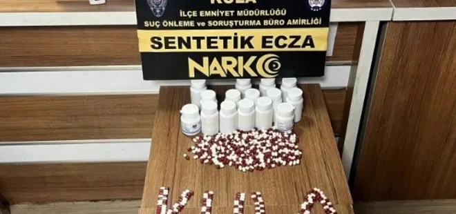 Manisa'da uyuşturucu operasyonu: 804 adet sentetik hap ele geçirildi