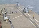 Helikopterlerden LHD ANADOLUya ilk iniş