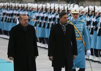 Cumhurbaşkanı Erdoğan, Pahor'u ağırlıyor