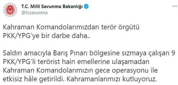 Son dakika | PKK’ya ağır darbe! Çok sayıda terörist etkisiz hale getirildi