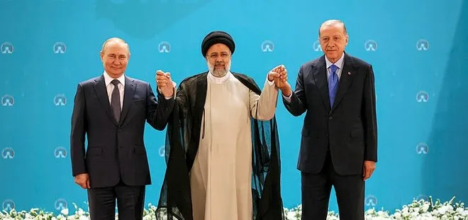 Başkan Erdoğan’ın Tahran’da Putin ve İbrahim Reisi ile yaptığı zirve dünya basınında gündem oldu! Putin Erdoğan’a teşekkür etti
