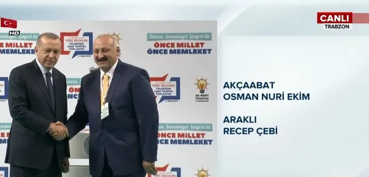 AK Parti Trabzon adayları belli oldu
