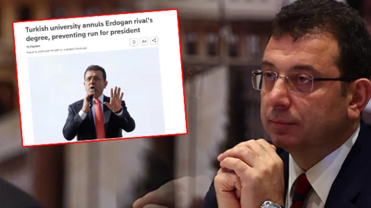 Batı medyası İmamoğlu için algı çabasında! Diploma iptaline tepki çeken başlık