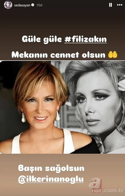 Yeşilçam'dan bir yıldız daha kaydı! Ünlülerden Filiz Akın'a taziye mesajları... 7