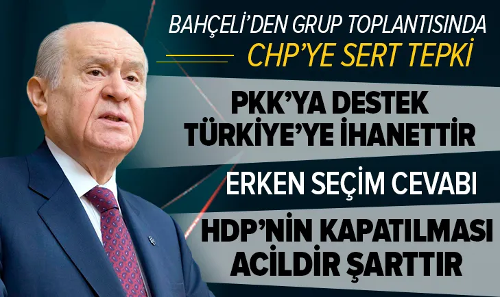 MHP Genel Başkanı Devlet Bahçeli'den önemli açıklamalar