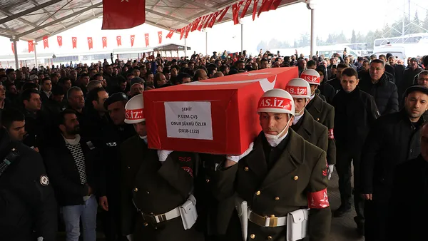 İdlib şehidi Uzman Çavuş Onur Şükrü Özler son yolculuğuna uğurlandı