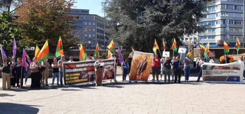 Finlandiya'da terör örgütü PKK yandaşları gösteri yaptı