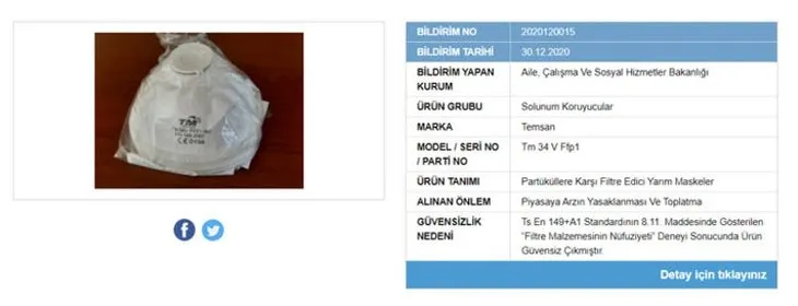 Son dakika: Bu marka maskeler tehlike saçıyor! Türkiye genelinde satışı yasaklandı! İşte marka marka