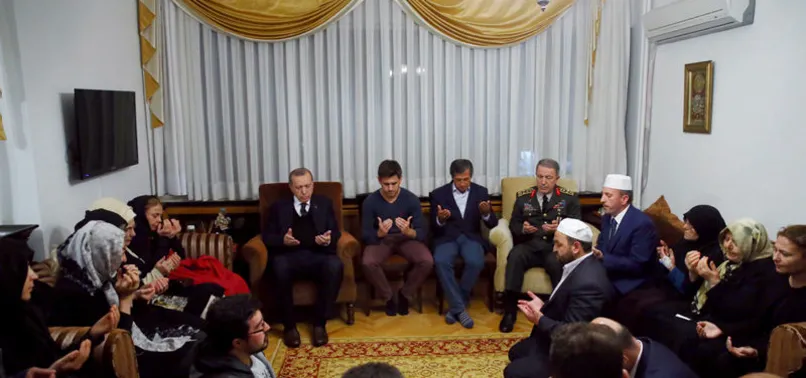 Erdoğan, şehit Aydın'ın ailesini ziyaret etti
