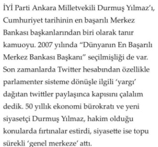 İYİ Parti Genel Başkan Yardımcısı Durmuş Yılmaz FETÖ’nün sitesine konuştu