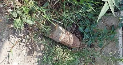 İnşaat kazısında tarihi olay! Top mermisi bulundu