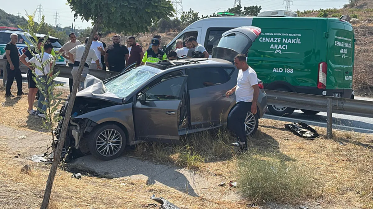 Mersin'deki otoyolda kaza: 1 ölü 3 yaralı