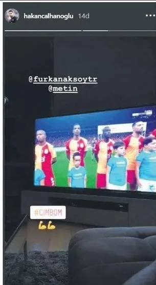 Hakan Çalhanoğlu'ndan sosyal medyayı sallayan Galatasaray paylaşımı - 1