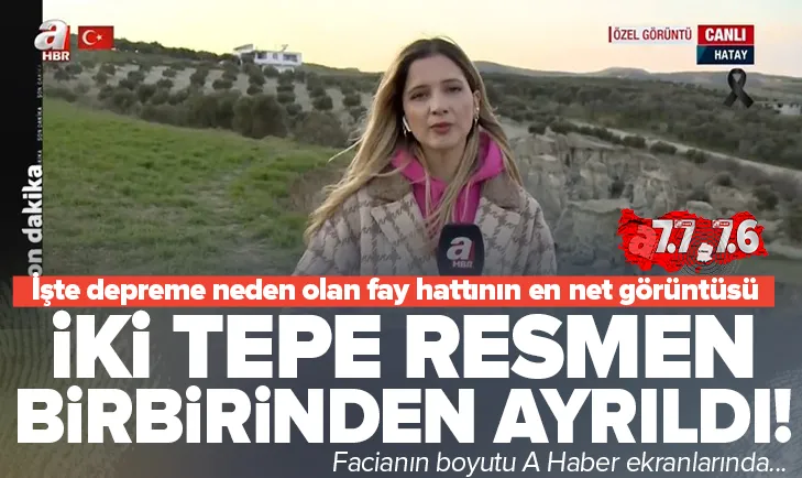 İşte depreme neden olan fay kırığının görüntüsü