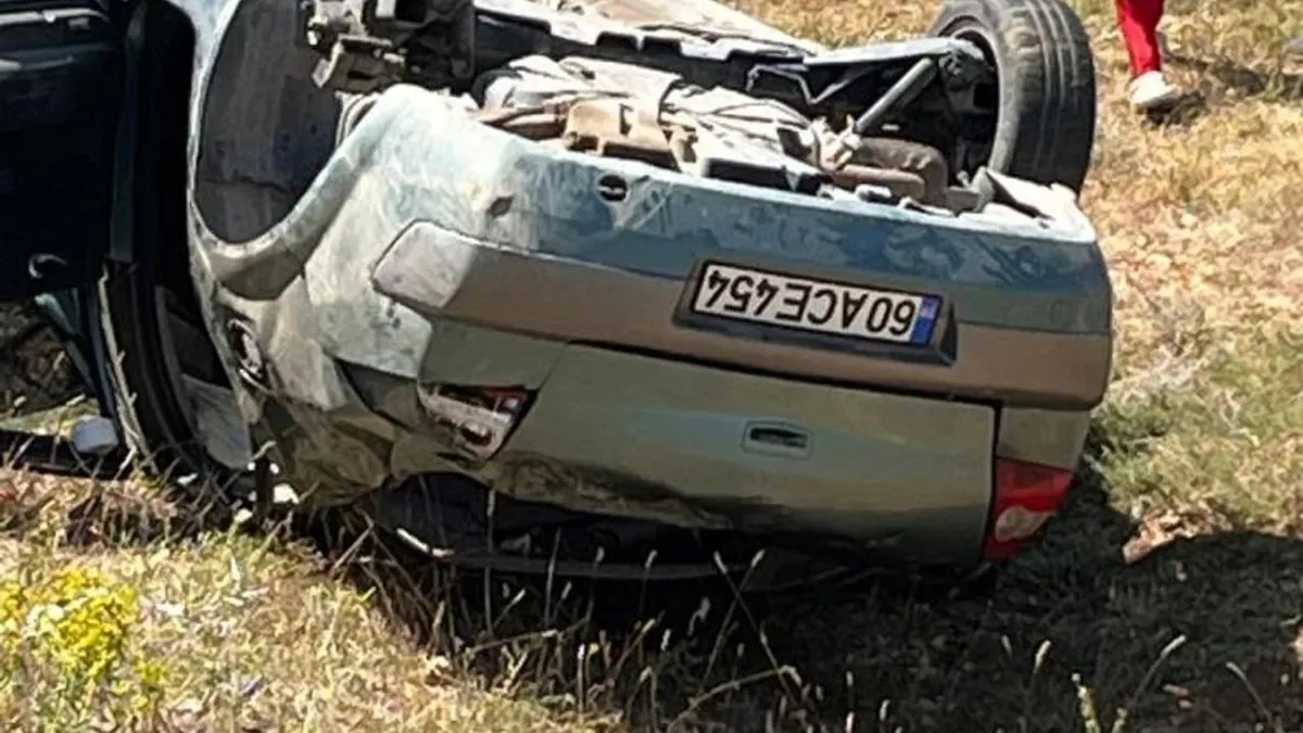 Otomobil şarampole uçtu: 1 yaralı
