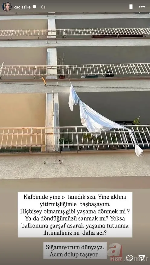 "Acım dolup taşıyor" Çağla Şıkel'den yürekleri dağlayan paylaşım! 8